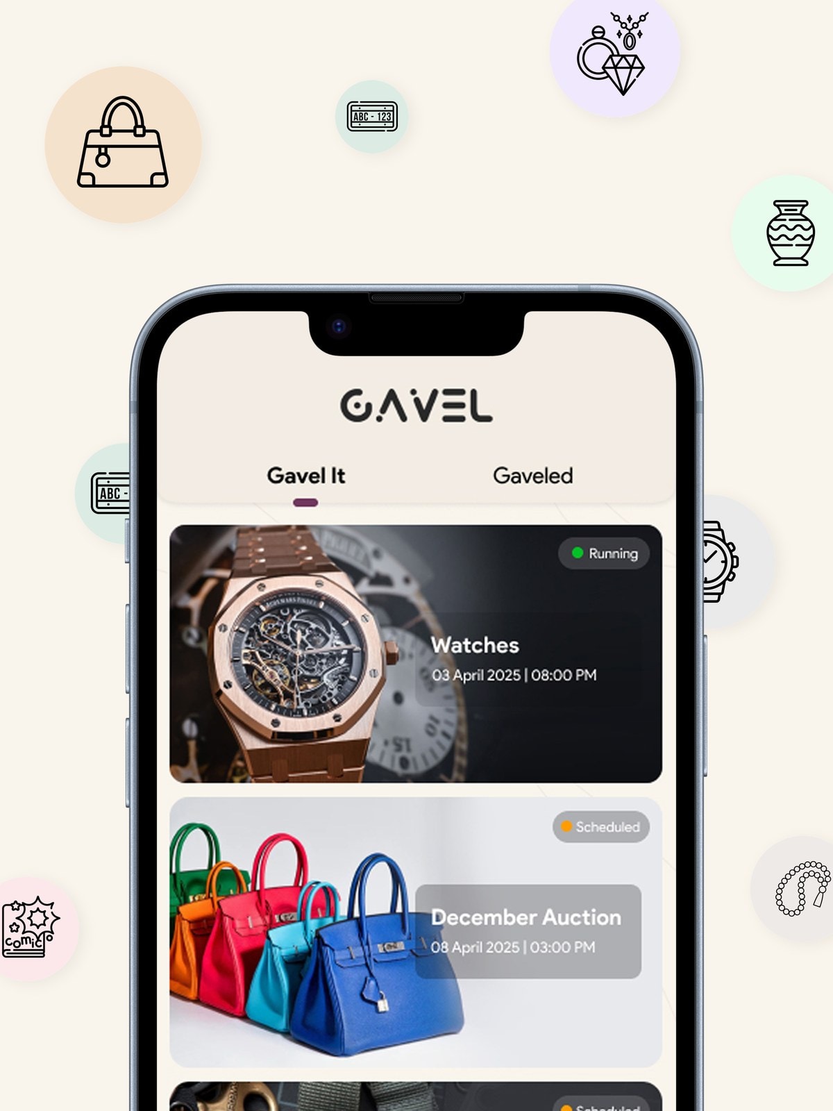 Luxury Auction & Live Bidding App for iOS & Android