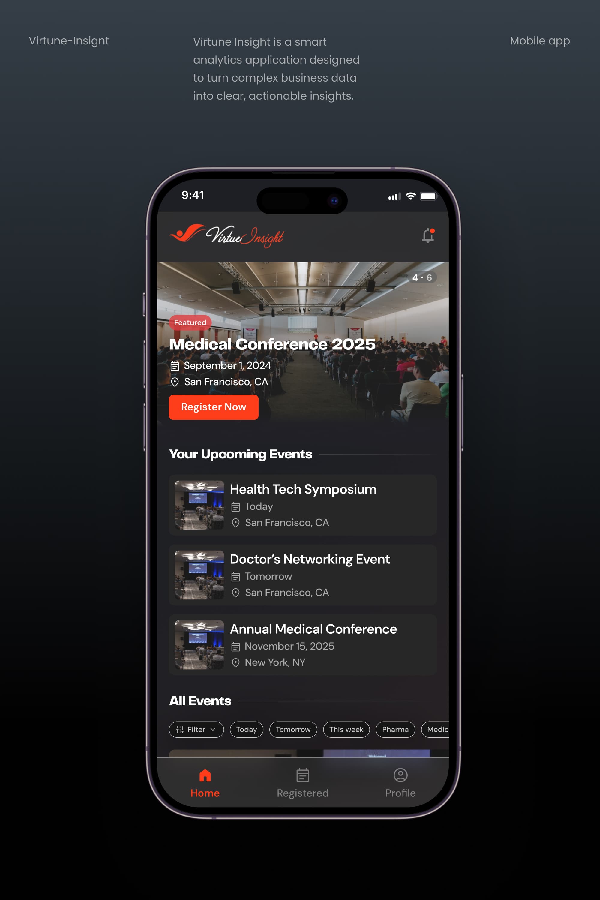 Enterprise Event App for a Conference Company