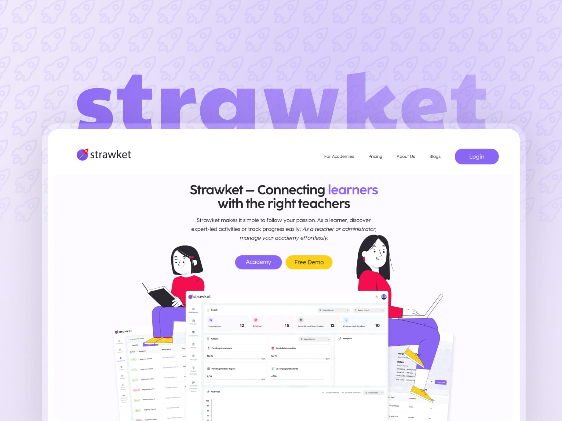 Coaching Academy Management Platform Design - Strawket