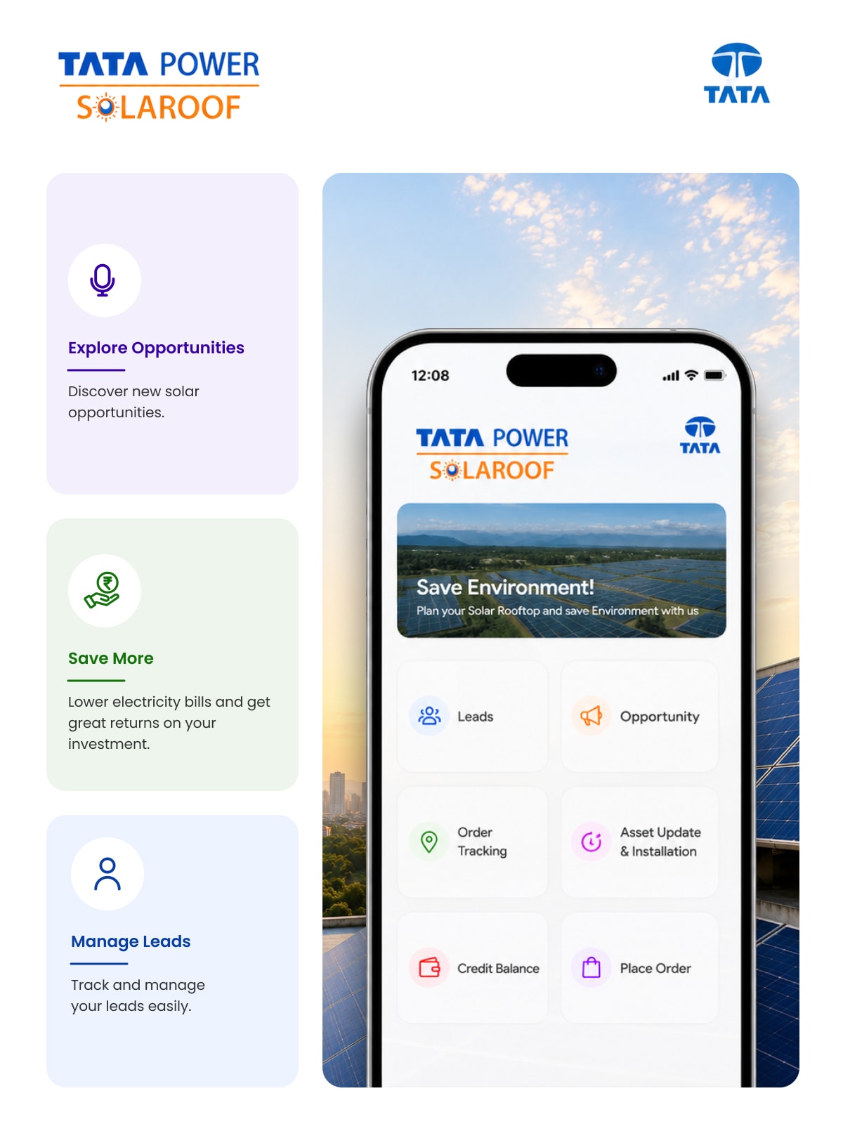 Enterprise B2B Channel Sales App for Tata Power Solar